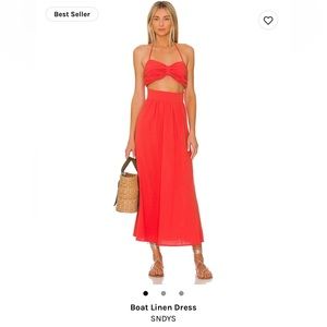 SNDYS linen Boat Dress